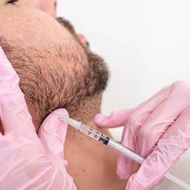 Man getting a BOTOX injection