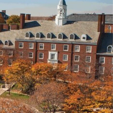 Outside view of dental school building